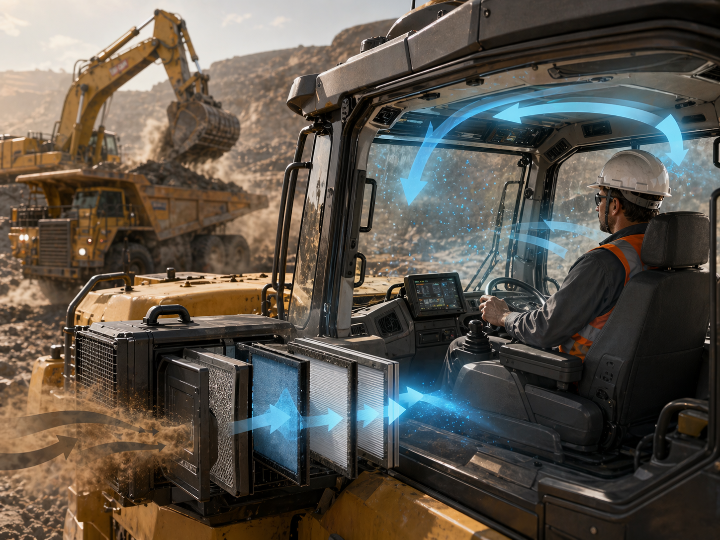 Cab Air Quality in Mining and Construction